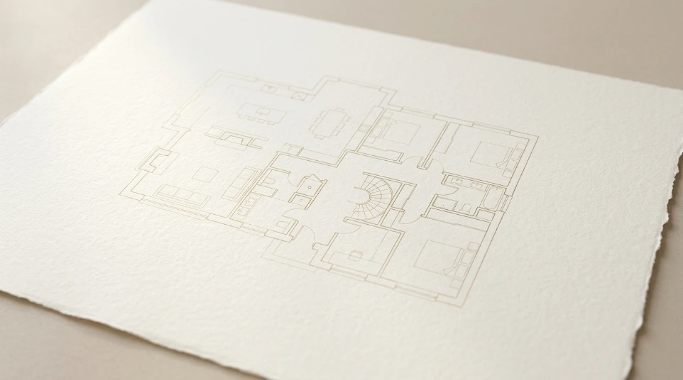 Grondplan van een woning als basis voor persoonlijk woningadvies
